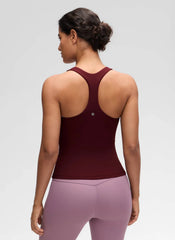 Butterluxe Waist Length Built in Bra Tank