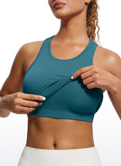 Seamless Ribbed Racerback Crop Tank