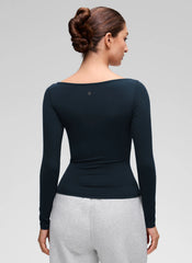 Softembrace Boat Neck Long Sleeve