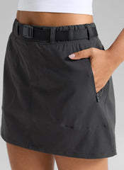 Stretch High Rise Mini Hiking Skirt 14.5’’