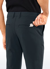 Stretch Slim-Fit Pants with Pockets 33''