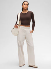 Butterluxe Front Seam Cropped Long Sleeve