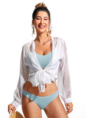 Sunshine Lace Up Strappy Bikini Top