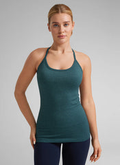 Speedy Seamless Built in Bra Y back Tank