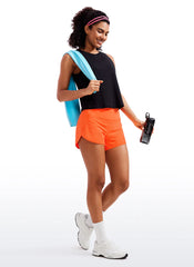 Feathery-Fit Soft Lined Zip Pocket Shorts 4''