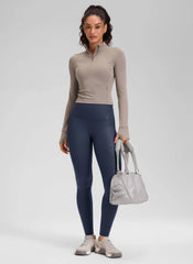 Matte Faux Leather Legging 28''