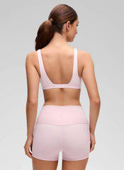 Butterluxe Soft Double Lined V Neck Sports Bra