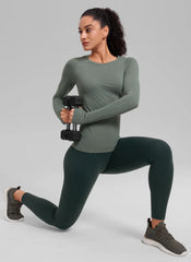 Seamless Crew Neck Long Sleeve