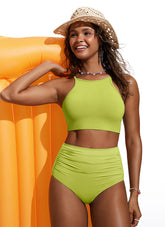 Sunshine High Neck Bikini Top
