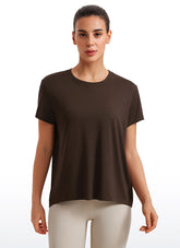 Flowy Yoga Crew Neck Short Sleeve