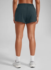 Feathery-Fit Soft Lined Zip Pocket Shorts 2.5''