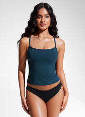 Sunshine Racerback Spaghetti Strap Tankini