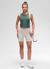 Pima Cotton Crop Deep Armhole Tank