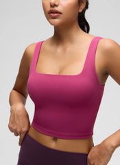 Butterluxe Square Neck Built in Bra Tank