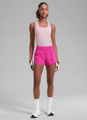 Feathery-Fit Soft Lined Zip Pocket Shorts 2.5''
