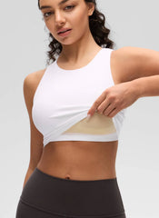 Butterluxe High Neck Built in Bra Tank