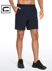 Feathery-Fit Athletic Shorts 7''- Lined