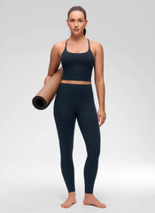 Butterluxe Twist Cross Back Built in Bra Tank