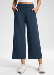 SoftAura Wide Leg Cropped Sweatpant 25"