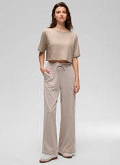 Pima Cotton Cropped Short Sleeve