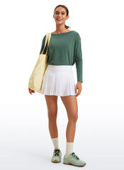 Pima Cotton Boat Neck Long Sleeve