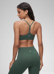 Butterluxe Sports Ruched V Neck Bra