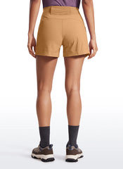 Ripstop Zip Pocket Mid Rise Shorts 4''