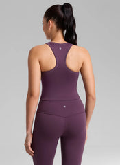 Seamless Ribbed Racerback Crop Tank