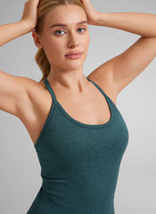Speedy Seamless Built in Bra Y back Tank
