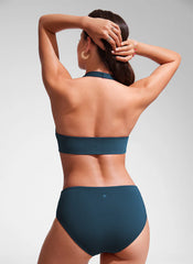 Halter Padded Backless Bikini Top