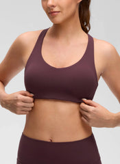 Butterluxe V Neck Strappy Sports Bra
