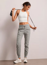 Striped Ruched Pocket Jogger 28''