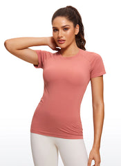 Seamless Hip Length Short Sleeve