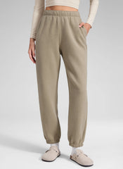 Fleece Lined High Rise Jogger Sweatpant 28''