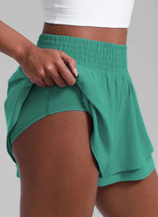 Feathery-Fit Drapey Flowy Shorts 2.5"