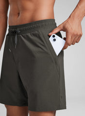 Lightweight Water Resistant Shorts 7" with Zip Pockets
