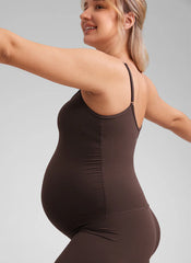 Butterluxe Maternity Shorts Romper 4''