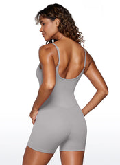 Butterluxe Thin Strap Shorts Bodysuit 4''