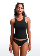 High Neck Racerback Tankini Top