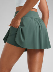A Line High Rise Pocket Side Slit Skirt 14.5''
