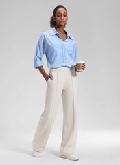 SoftAura Pintuck Straight Leg Sweatpant 30"