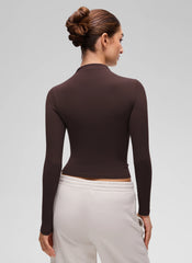 Softembrace Mock Neck Long Sleeve
