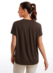 Flowy Yoga Crew Neck Short Sleeve