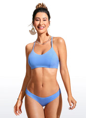 Sunshine Lace Up Strappy Bikini Top