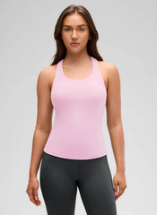 Butterluxe Waist Length Built in Bra Tank