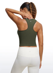 Seamless Ribbed Racerback Crop Tank