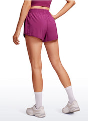 Feathery-Fit Soft Lined Zip Pocket Shorts 2.5''