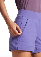 Ripstop Zip Pocket Mid Rise Shorts 4''