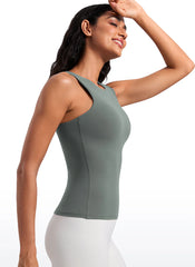 Butterluxe Built in Bra Scoop Neck Tank