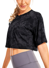 Pima Cotton Cropped Short Sleeve